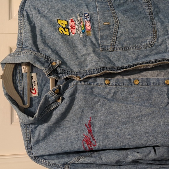Vintage NASCAR Jeff Gordon 24 denim button down - Picture 2 of 4